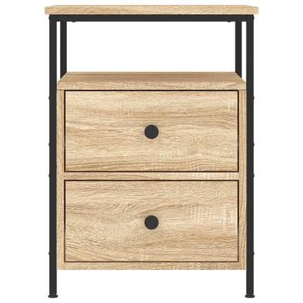 sengebord 44x45x60 cm konstrueret træ sonoma-eg