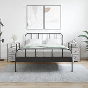 sengeborde 2 stk. 30x60x60 cm konstrueret træ grå sonoma-eg