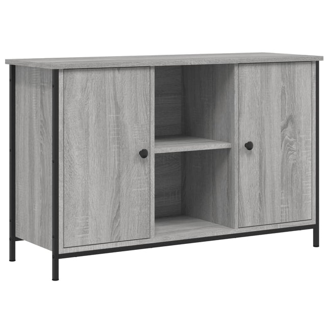 tv-bord 100x35x65 cm konstrueret træ grå sonoma-eg