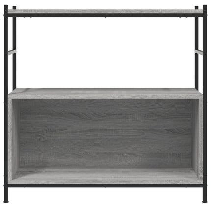 skrivebord 80x30x78,5 cm konstrueret træ og jern grå sonoma-eg