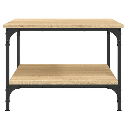 sofabord 55x55x40 cm konstrueret træ sonoma-eg