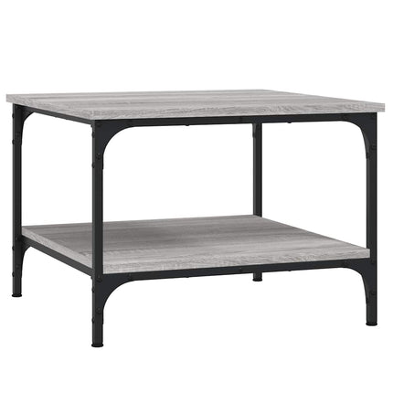 sofabord 55x55x40 cm konstrueret træ grå sonoma-eg