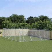udendørs hundegård 6x10x2 m galvaniseret stål sølvfarvet
