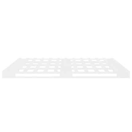 sengeramme uden madras 140x190 cm massivt fyrretræ hvid