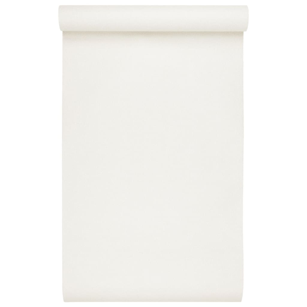 3D-tapet 10x0,53 m sten-look ikke-vævet cremefarvet