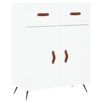 skænk 69,5x34x90 cm konstrueret træ hvid