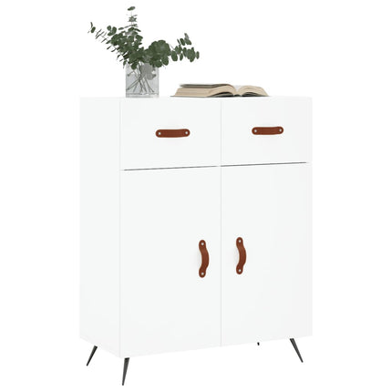 skænk 69,5x34x90 cm konstrueret træ hvid
