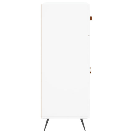 skænk 69,5x34x90 cm konstrueret træ hvid