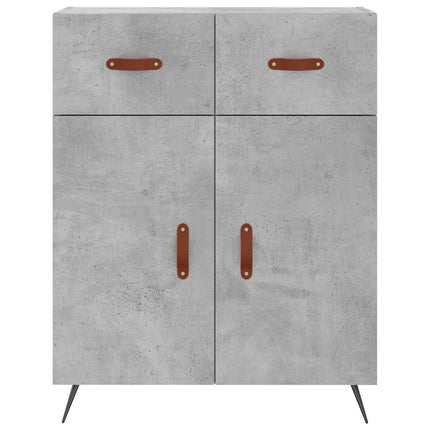 skænk 69,5x34x90 cm konstrueret træ betongrå