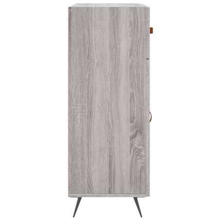 skænk 69,5x34x90 cm konstrueret træ grå sonoma-eg