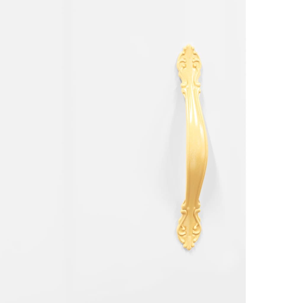 skænk 69,5x34x90 cm konstrueret træ hvid højglans