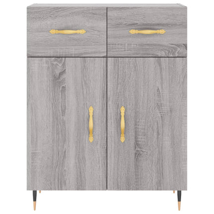 skænk 69,5x34x90 cm konstrueret træ grå sonoma-eg