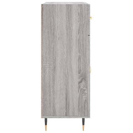 skænk 69,5x34x90 cm konstrueret træ grå sonoma-eg