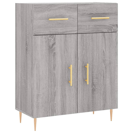 skænk 69,5x34x90 cm konstrueret træ grå sonoma-eg