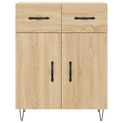 skænk 69,5x34x90 cm konstrueret træ sonoma-eg