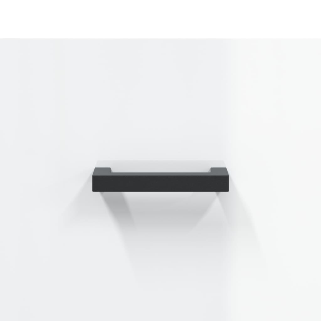 skænk 69,5x34x90 cm konstrueret træ hvid højglans