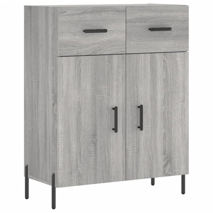 skænk 69,5x34x90 cm konstrueret træ grå sonoma-eg