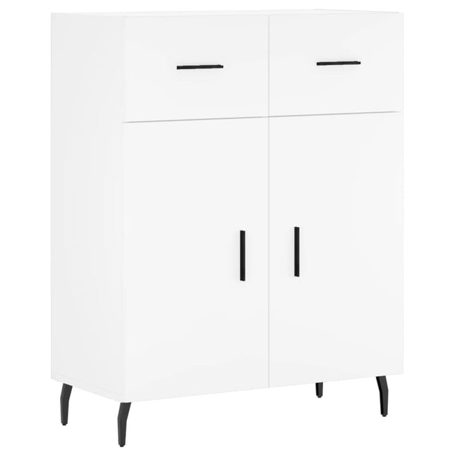 skænk 69,5x34x90 cm konstrueret træ hvid