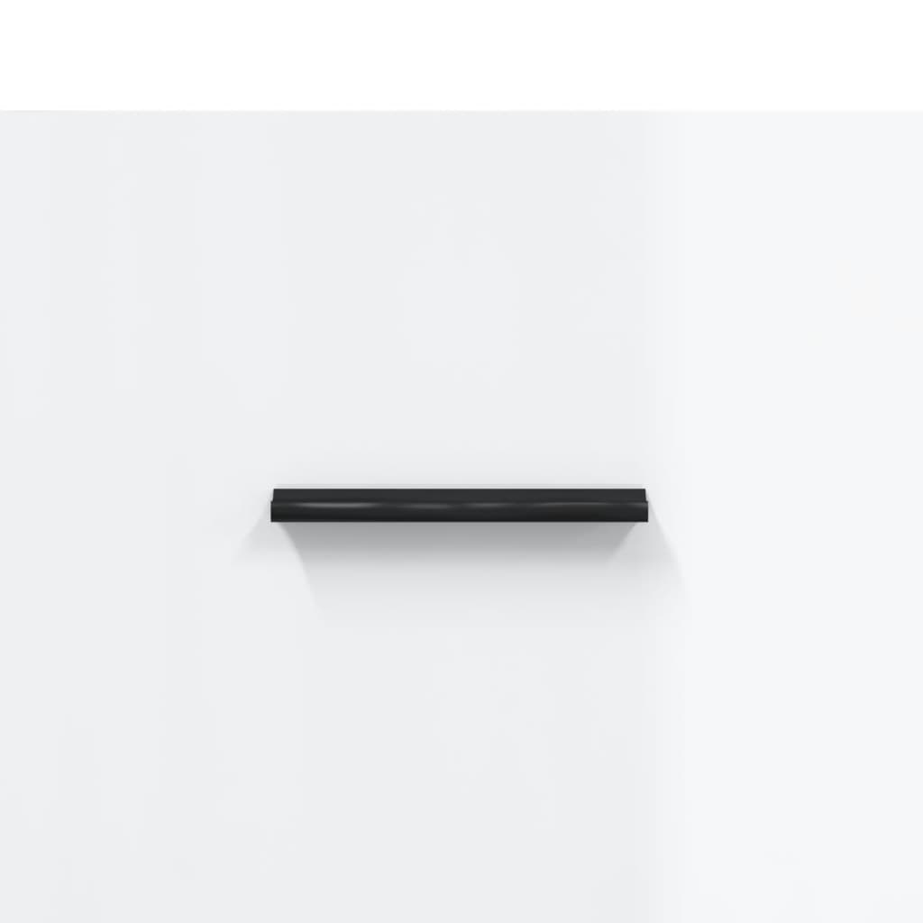 skænk 69,5x34x90 cm konstrueret træ hvid højglans