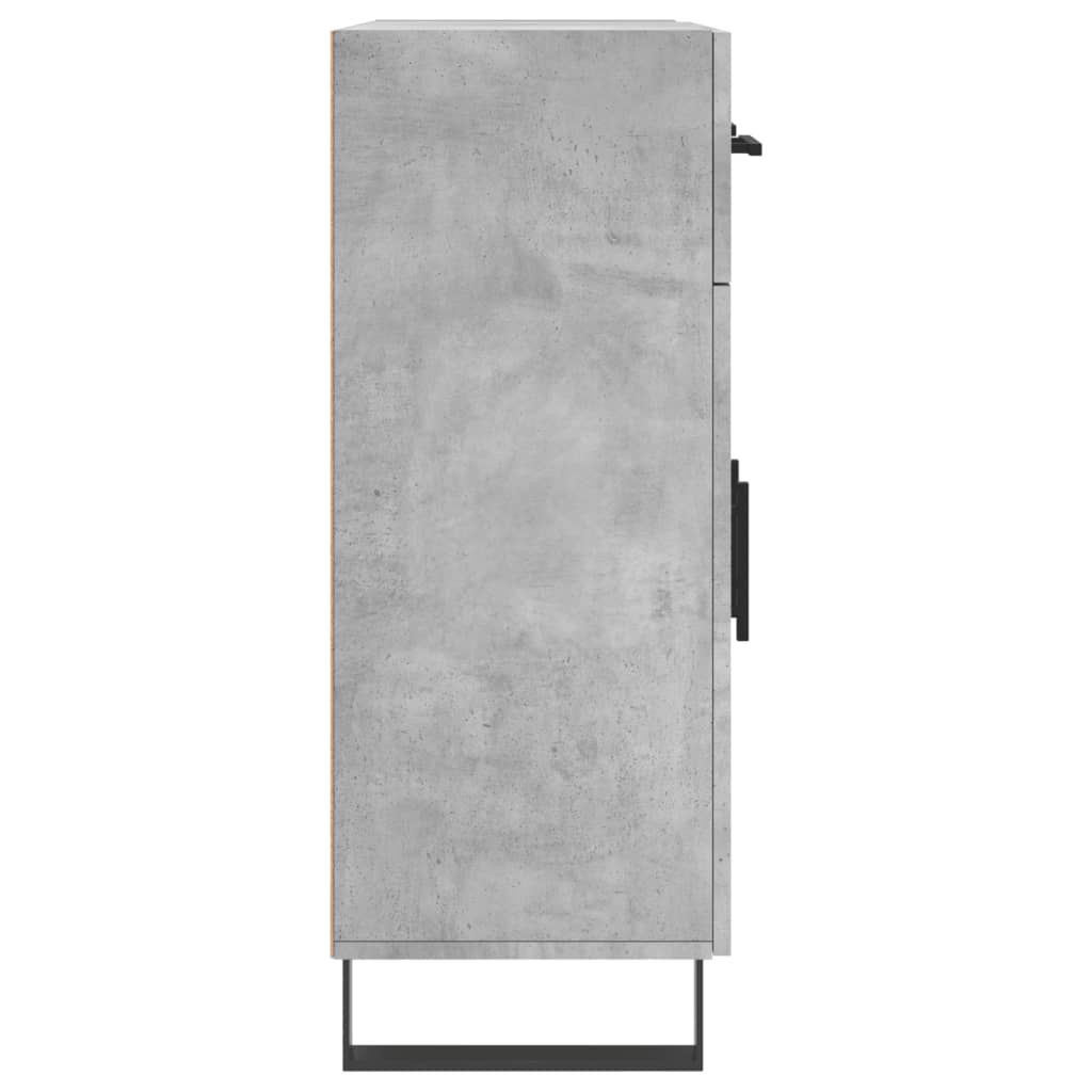 skænk 69,5x34x90 cm konstrueret træ betongrå