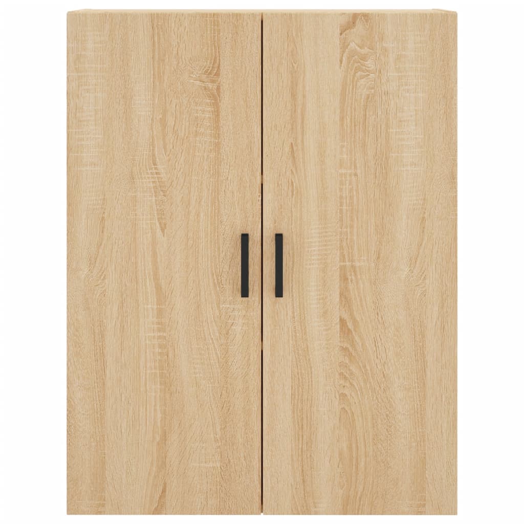 væghængt skab 69,5x34x90 cm konstrueret træ sonoma-eg