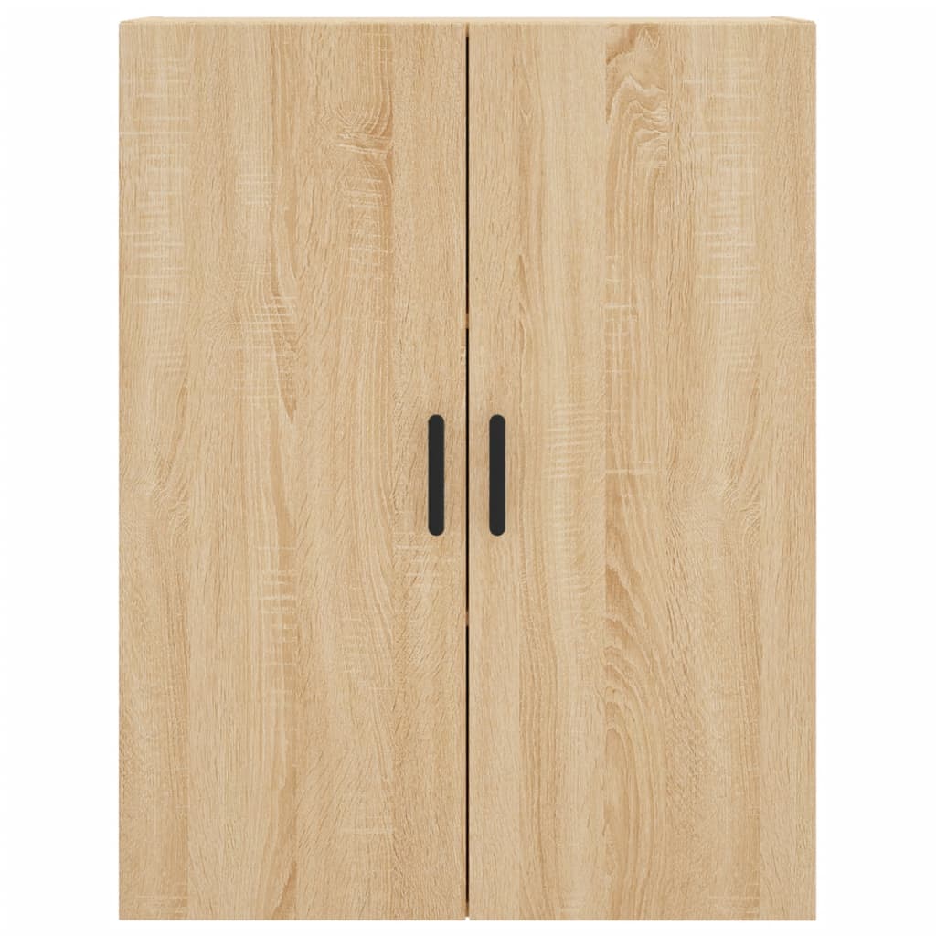 væghængt skab 69,5x34x90 cm konstrueret træ sonoma-eg
