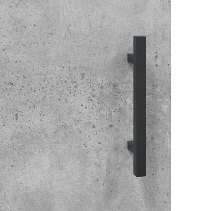 væghængt skab 69,5x34x90 cm konstrueret træ betongrå