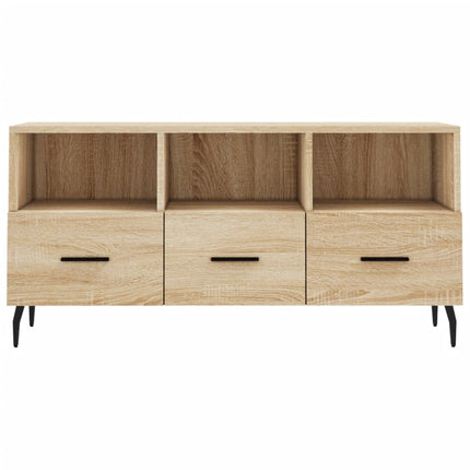 tv-bord 102x36x50 cm konstrueret træ sonoma-eg