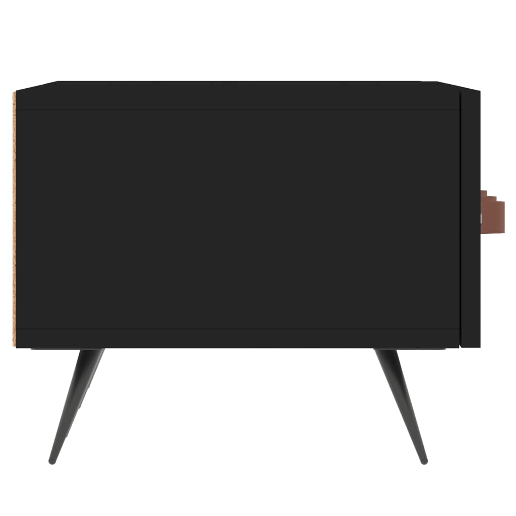 tv-bord 150x36x30 cm konstrueret træ sort