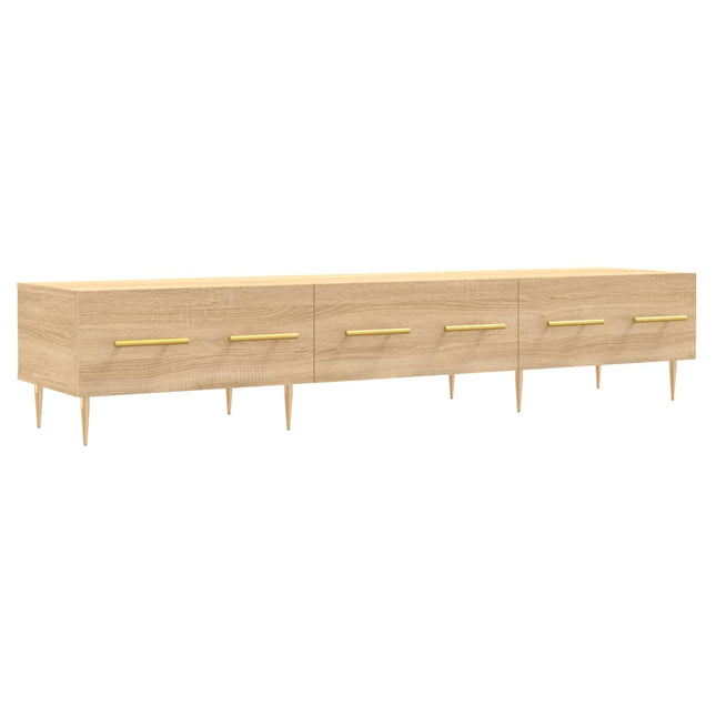 tv-bord 150x36x30 cm konstrueret træ sonoma-eg