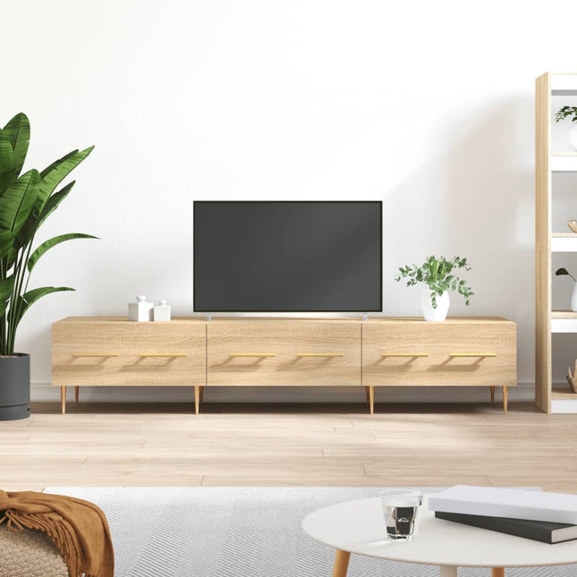 tv-bord 150x36x30 cm konstrueret træ sonoma-eg