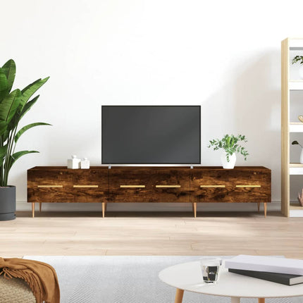 tv-bord 150x36x30 cm konstrueret træ røget egetræsfarve