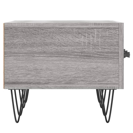 tv-bord 150x36x30 cm konstrueret træ grå sonoma-eg