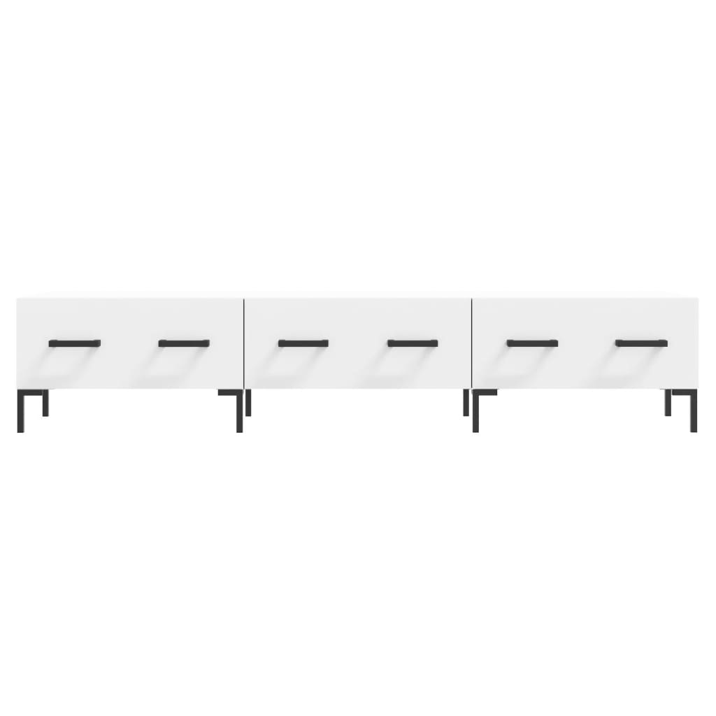 tv-bord 150x36x30 cm konstrueret træ hvid