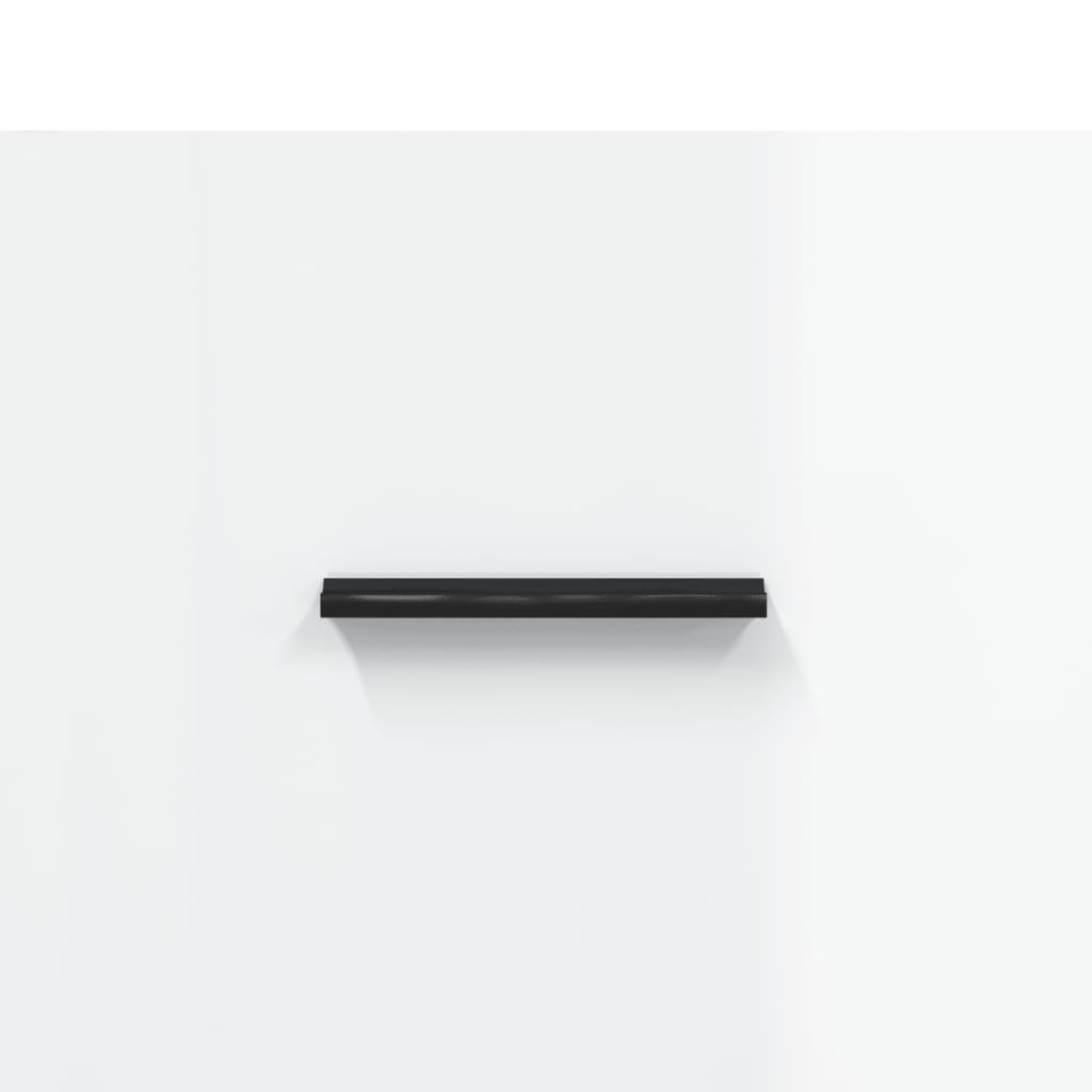 tv-bord 150x36x30 cm konstrueret træ hvid højglans