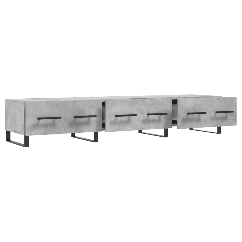 tv-bord 150x36x30 cm konstrueret træ betongrå