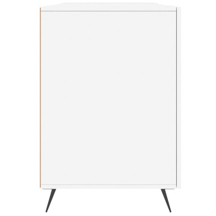skrivebord 140x50x75 cm konstrueret træ hvid