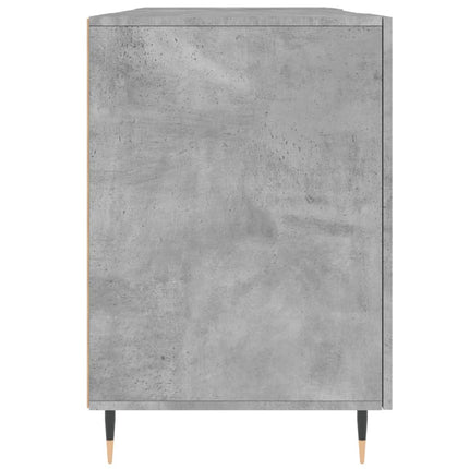 skrivebord 140x50x75 cm konstrueret træ betongrå