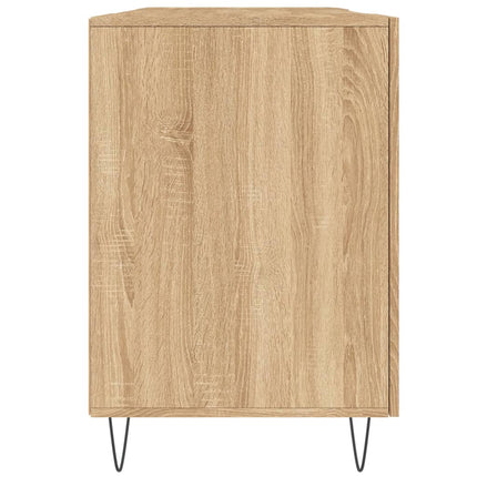 skrivebord 140x50x75 cm konstrueret træ sonoma-eg