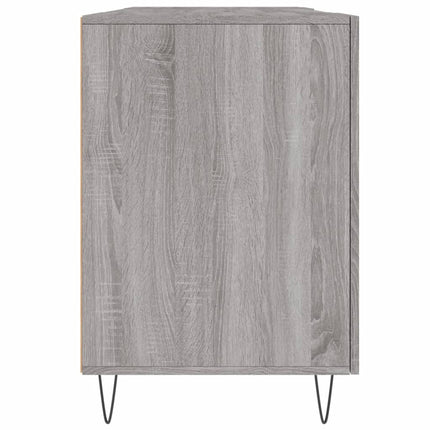 skrivebord 140x50x75 cm konstrueret træ grå sonoma-eg