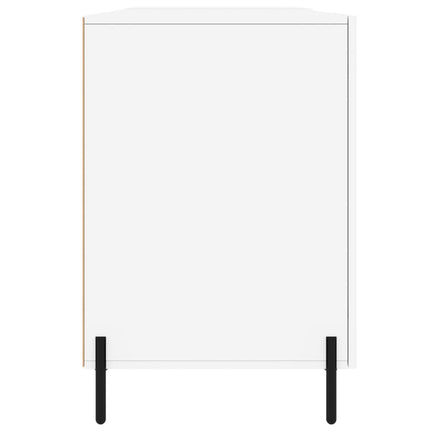 skrivebord 140x50x75 cm konstrueret træ hvid