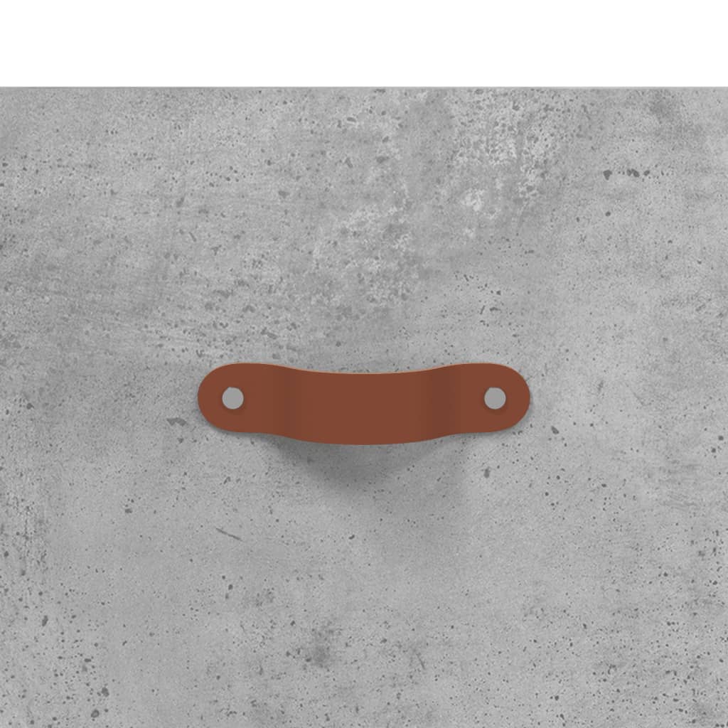 væghængt sengebord 35x35x20 cm betongrå