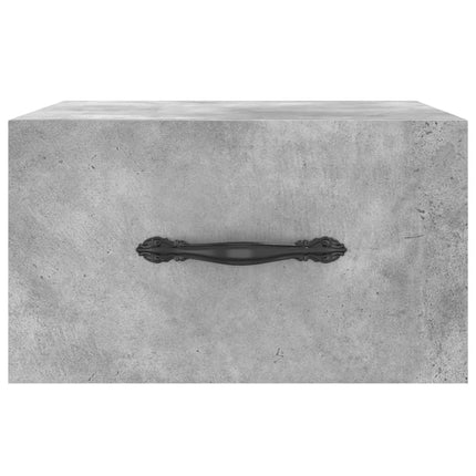 væghængt sengebord 35x35x20 cm betongrå