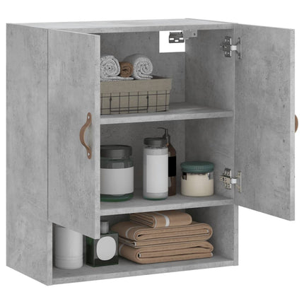 vægskab 60x31x70 cm konstrueret træ betongrå
