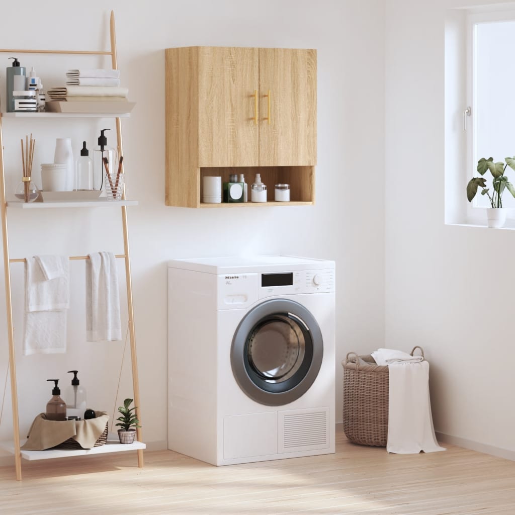 vægskab 60x31x70 cm konstrueret træ sonoma-eg