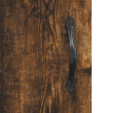 vægskab 60x31x70 cm konstrueret træ røget egetræsfarve