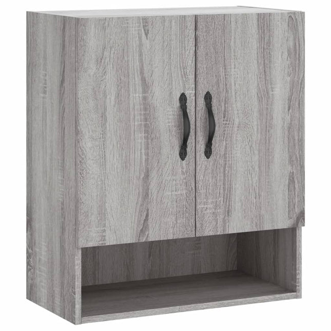 vægskab 60x31x70 cm konstrueret træ grå sonoma-eg