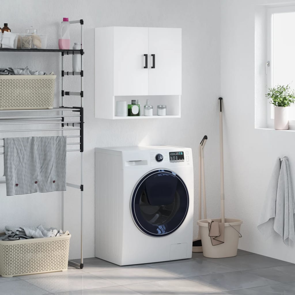 vægskab 60x31x70 cm konstrueret træ hvid