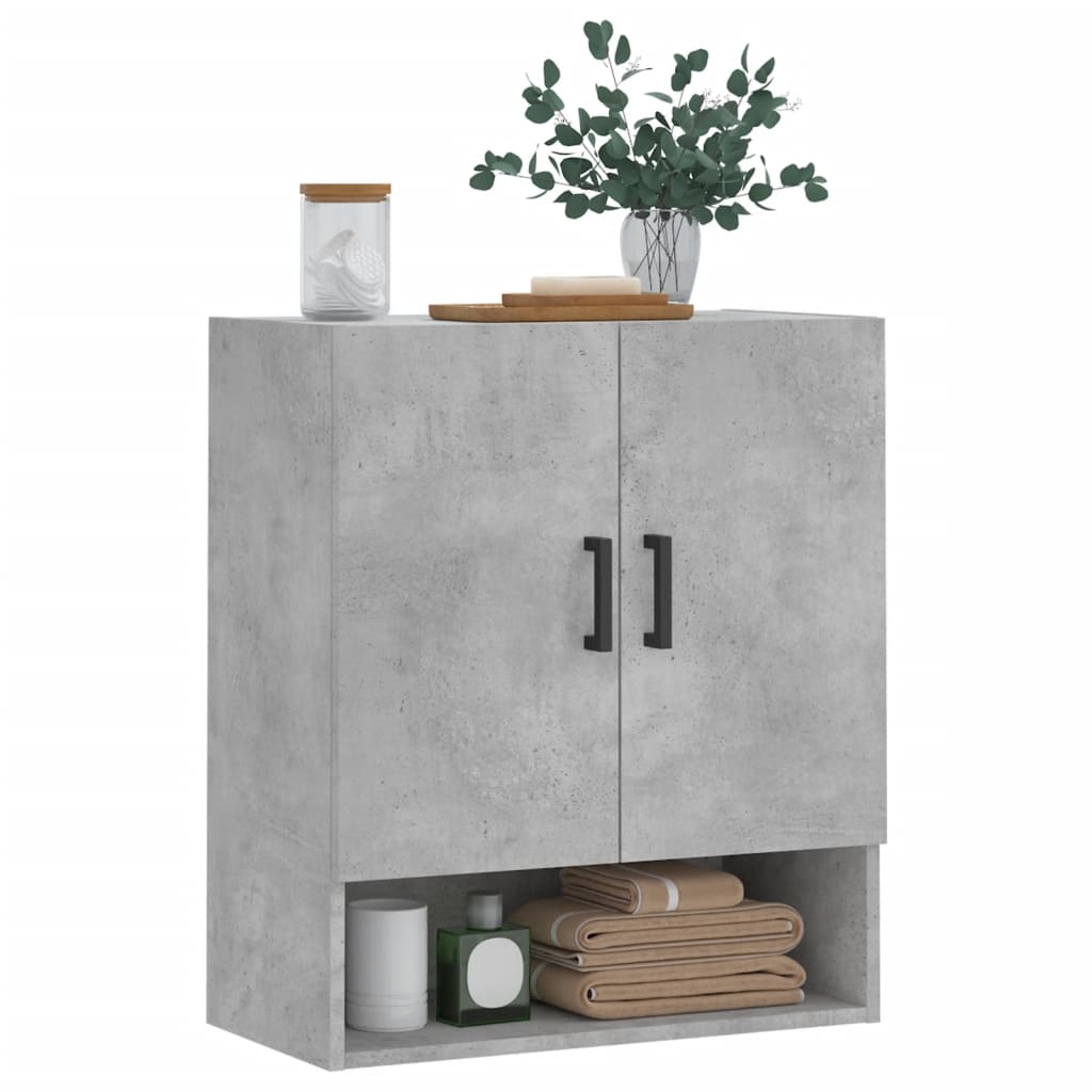 vægskab 60x31x70 cm konstrueret træ betongrå
