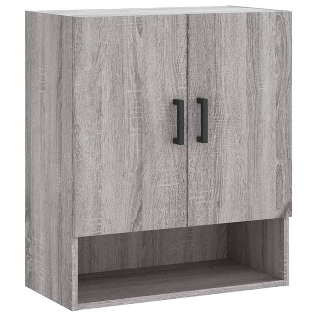 vægskab 60x31x70 cm konstrueret træ grå sonoma-eg